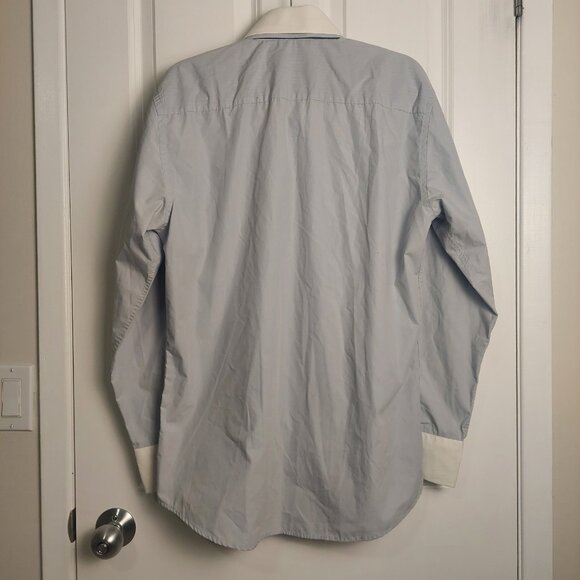Marco Donateli Dress Shirt Men's Large Grey with Fun Details - Picture 4 of 10